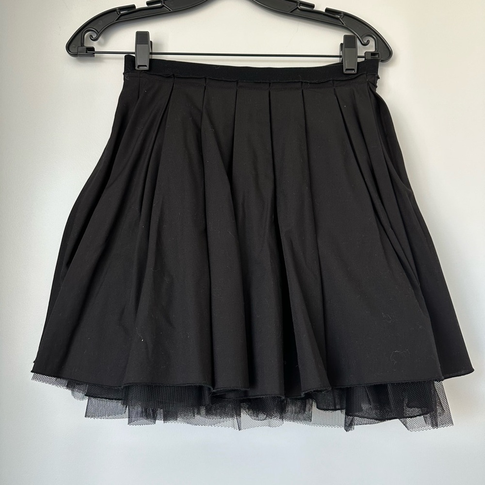 Black skirt with tulle underneath